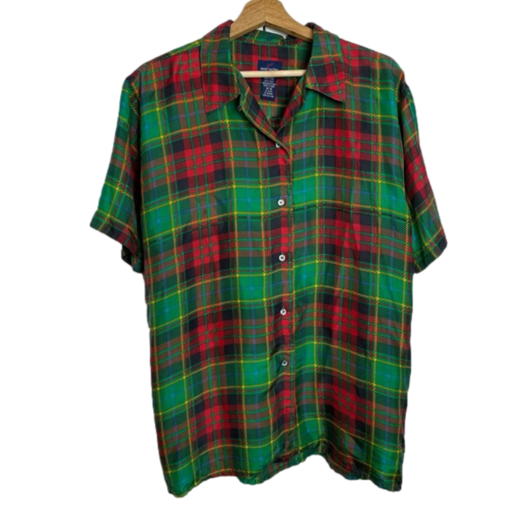 Plaid SILK Shirt